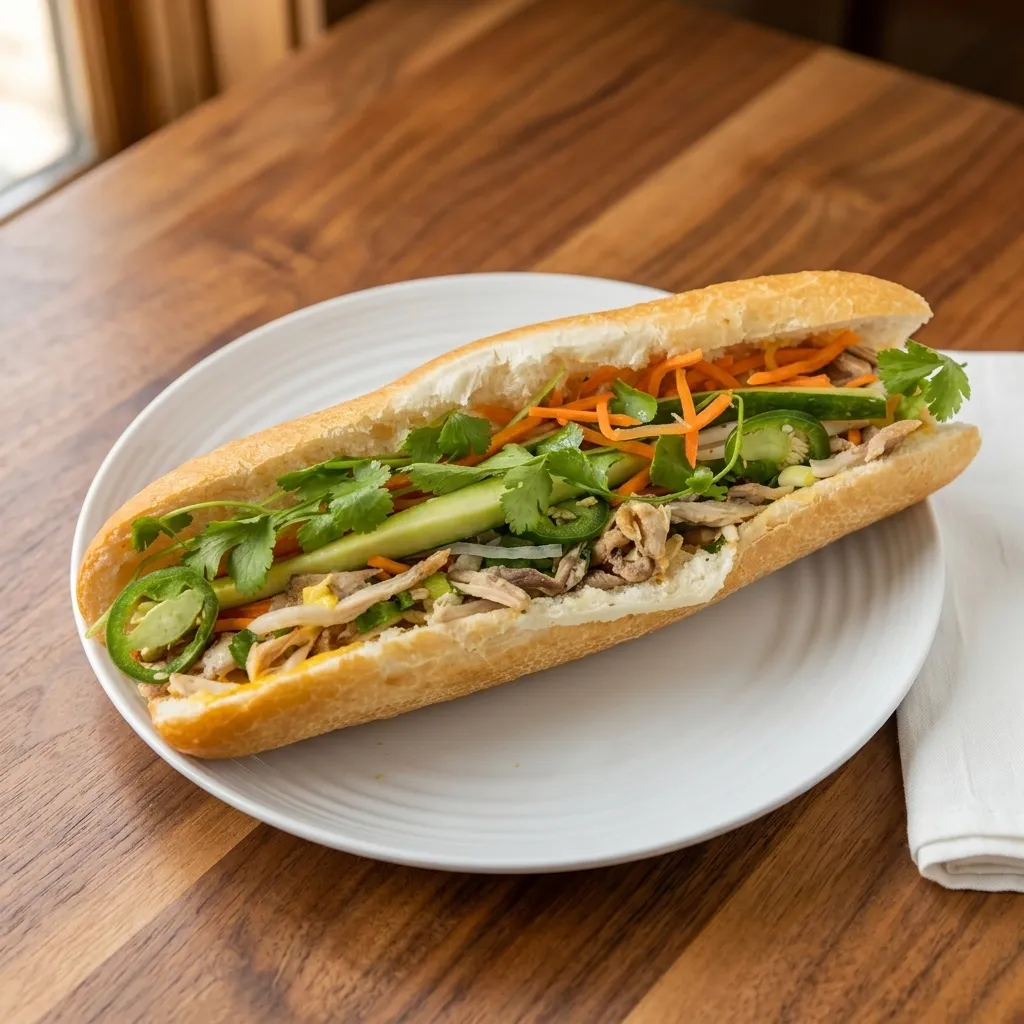 Chicken Vietnamese sub at Saigon Deli – chicken banh mi in Calgary SE
