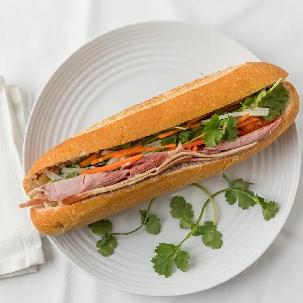 Cold Cuts Vietnamese sub at Saigon Deli – classic Vietnamese cold cut banh mi in Calgary