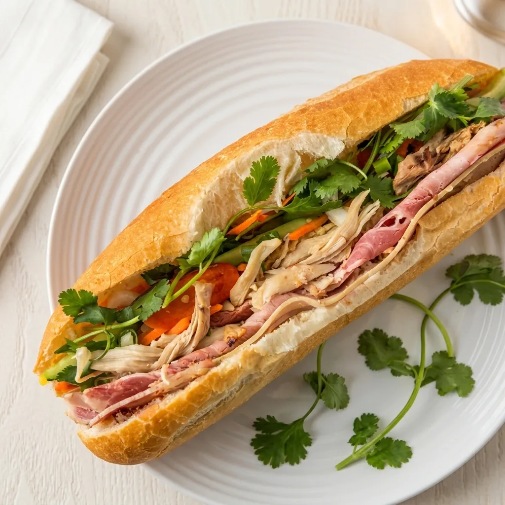 House Special Vietnamese sub at Saigon Deli – loaded banh mi in Forest Lawn Calgary